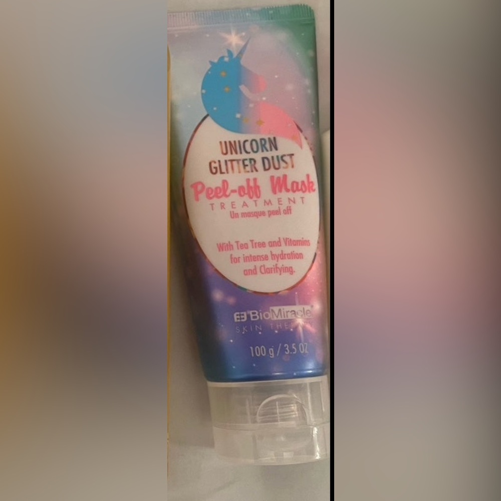 Unicorn glitter dust peel off face mask new 3.5oz